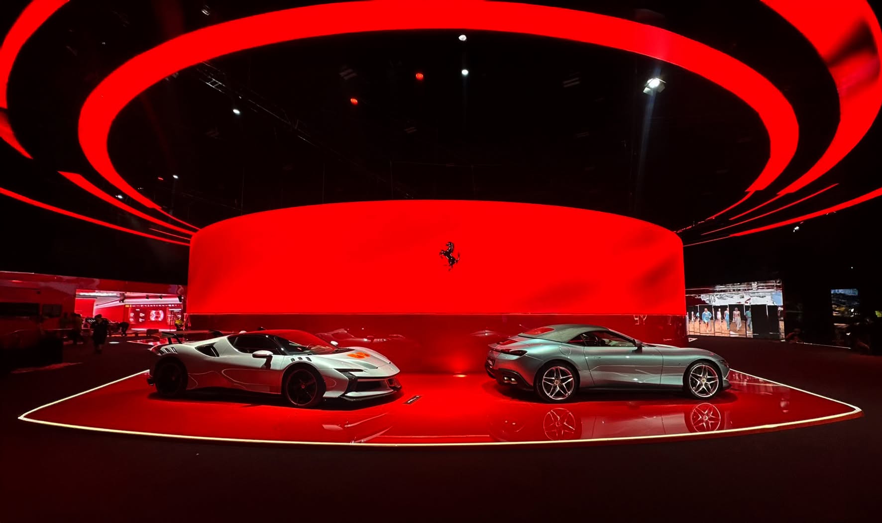 Large-scale Ferrari automotive exhibition LED display